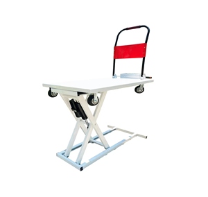 Customizable Electric Hydraulic Hand Truck Cart Greenhouse Trolley Dolly Four-Wheel Lifting Trade Flatbed