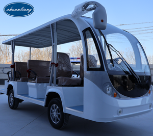 High Efficiency 11 Seater Electric Tour Shuttle Bus Sightseeing Vehicle