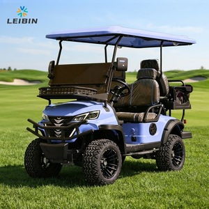 Customizable Colors 4 Passenger Lithium Battery Electric Purple Golf Cart Buggy 3.5-7.5KW Motor 30-50km/h Speed 90km Range Steel