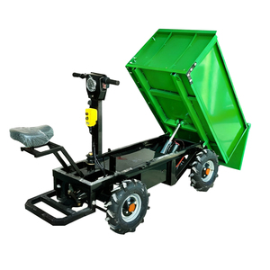 Electric Hand Push Cart Electric Trolleys Electric Mini Dumper with Self Unloading System